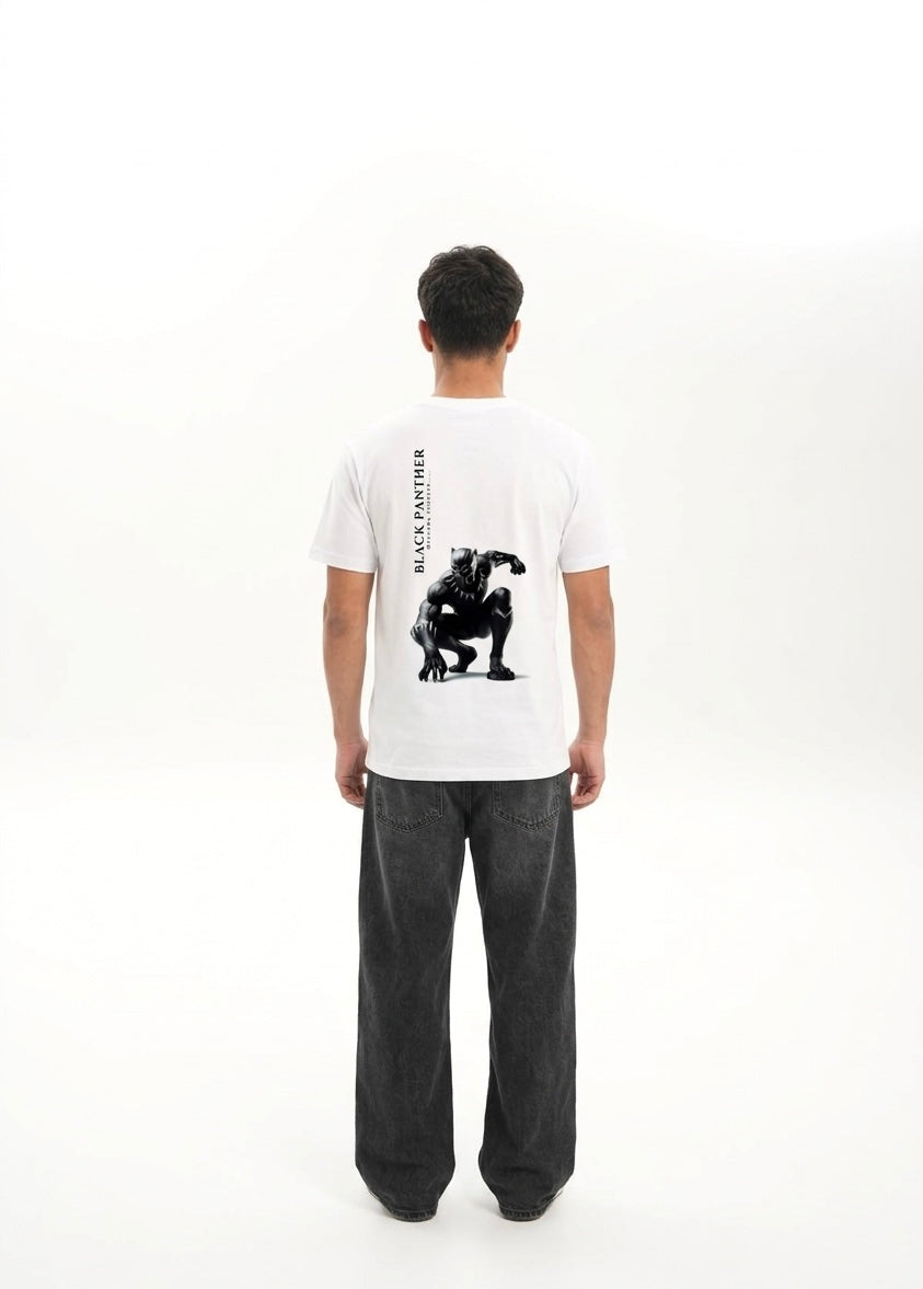 Black Panther "Warrior Spirit" Vertical Graphic Tee