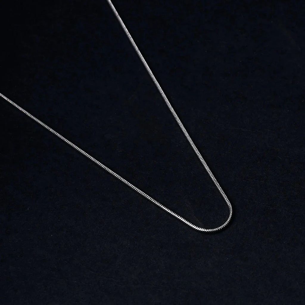 ROUND SNAKE SILVER CHAIN
