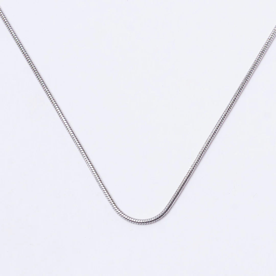 ROUND SNAKE SILVER CHAIN