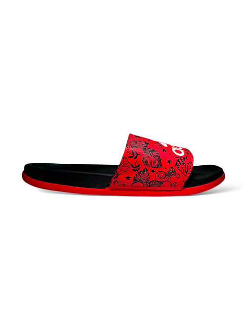 Adidas Pattern Slides | Red